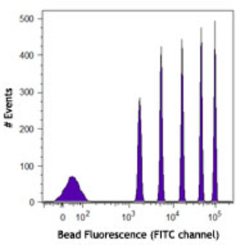 Rainbow Calibration Particles, 6 peaks (3.0-3.4 microm) 